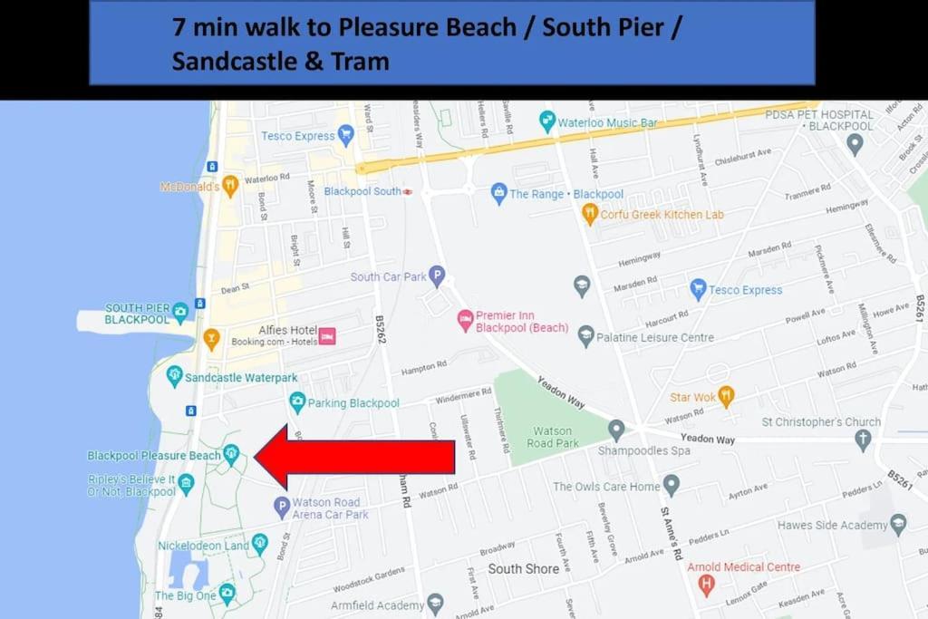 Hidden Gem W/ Parking Short Walk To Pleasure Beach Blackpool Dış mekan fotoğraf